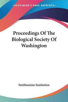 Proceedings Of The Biological Society Of Washington