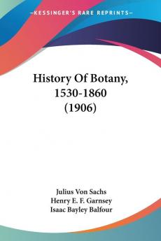 History Of Botany 1530-1860