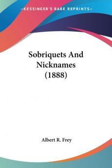 Sobriquets And Nicknames