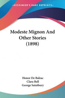 Modeste Mignon And Other Stories