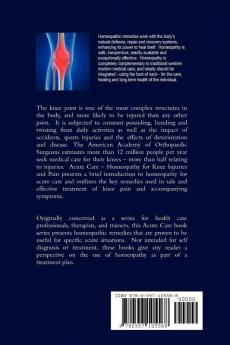 Acute Care - Homeopathy for Knee Injuries and Pain
