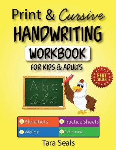 Print & Cursive Handwriting Workbook for Kids & Adults