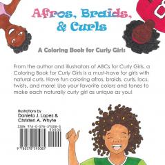 Afros Braids & Curls: A Coloring Book for Curly Girls