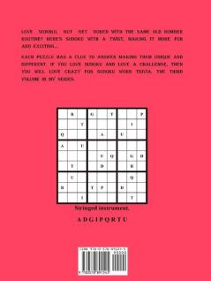 Crazy For Sudoku Word Trivia Volume Three