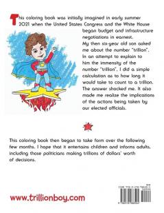 The Adventures of Trillion Boy: A Coloring Book for Kindergarteners and Congress