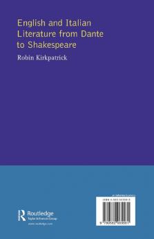 English and Italian Literature From Dante to Shakespeare