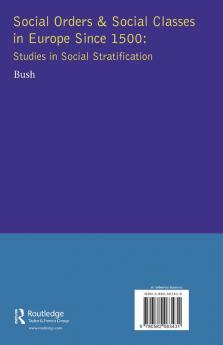 Social Orders and Social Classes in Europe Since 1500