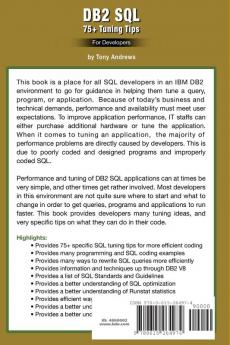 DB2 SQL 75+ Tuning Tips For Developers