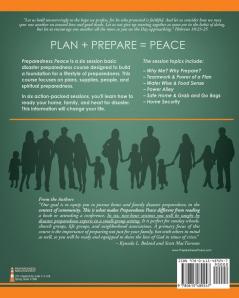 Preparedness Peace USA: Six Sessions to a Basic Foundation for a Lifestyle of Disaster Preparedness