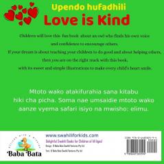 Love is Kind: A Swahili English Bilingual Book