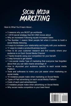 Social Media Marketing: Build a Global Online Business in 2019 Following The Marketing and Advertising Network Secrets Strategy Guide Through Instagram Facebook YouTube Twitter Pinterest and LinkedIn