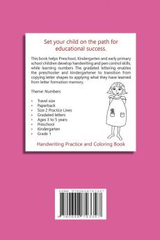 Esse & Friends Handwriting Practice Workbook Numbers: 123 Number Tracing Size 2 Practice lines Ages 3 to 5 Preschool Kindergarten Early Primary ... (Esse & Friends Learning Workbooks)