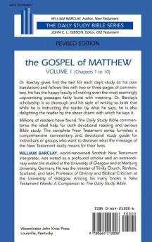 The Gospel of Matthew: Chapters 1 to 10 (Daily Study Bible)