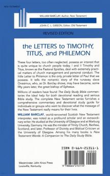 The Letters to Timothy Titus and Philemon (Daily Study Bible)