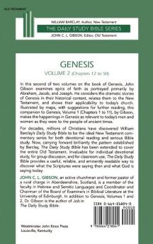 Genesis Volume 2 (Dsb) Hc (Daily Study Bible)