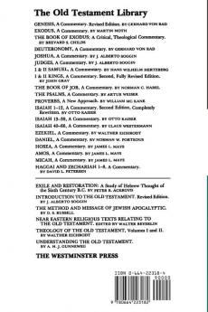 I and II Samuel (1965): A Commentary (The Old Testament Library)