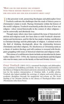 The Absoluteness of Christianity and the History of Religions