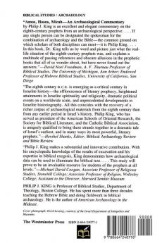 Amos Hosea Micah: An Archaelogical Commentary