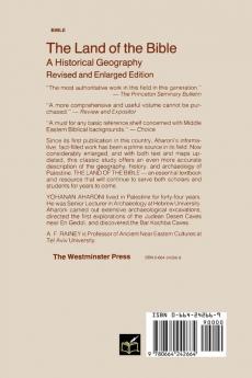 The Land of the Bible Revised and Enlarged Edition: A Historical Geography