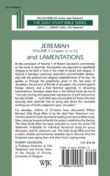 Jeremiah Volume 2 and Lamentations: Chapters 21-52 (Daily Study Bible)