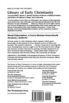 Moral Exhortation: A Greco-Roman Sourcebook: 4 (Library of Early Christianity)