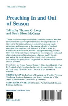 Preaching In and Out of Season