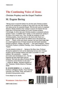The Continuing Voice of Jesus: Christian Prophecy and the Gospel Tradition