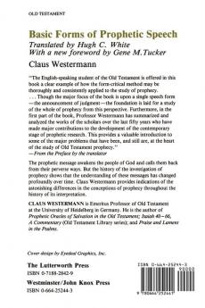 Basic Forms of Prophetic Speech