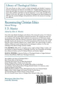 Reconstructing Christian Ethics: Selected Writings (Library of Theological Ethics)