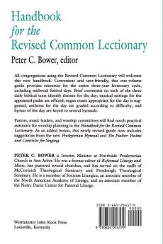 Handbook for the Revised Common Lectionary