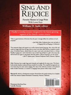 Sing and Rejoice: Favorite Hymns in Large Print (Favourite Hymns in Large Print with Lower Keys)