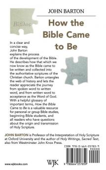 How the Bible Came to Be