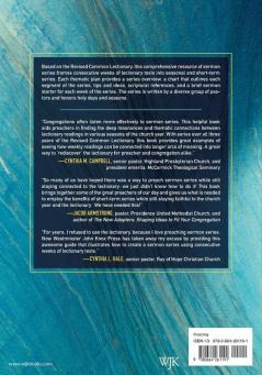 A Preacher's Guide to Lectionary Sermon Series - Volume 1: Thematic Plans for Years A B and C