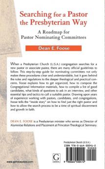 Searching for a Pastor the Presbyterian Way: A Roadmap for Pastor Nominating Committees