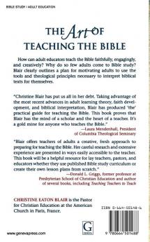 The Art of Teaching the Bible: A Practical Guide for Adults