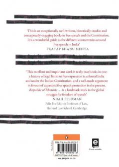 Republic of Rhetoric Free Speech and the Constitution of India