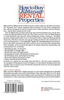 How to Buy and Manage Rental Properties: The Milin Method of Real Estate Management for the Small Investor
