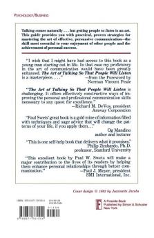 The Art of Talking So That People Will Listen: Getting Through to Family Friends & Business Associates