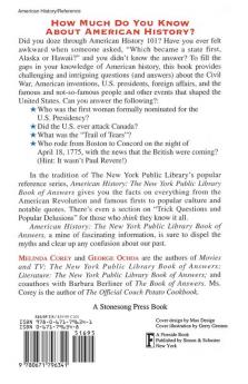 American History: The New York Public Library Book of Answers