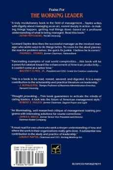 The Working Leader: The Triumph of High Performance Over Conventional Management Principles