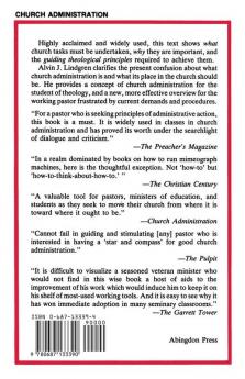 Foundations for Purposeful Church Administration