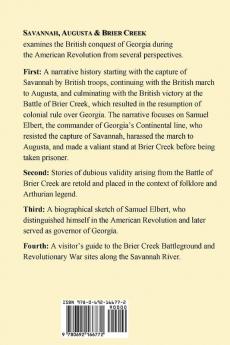 Savannah Augusta & Brier Creek: Samuel Elbert and his resistance against the conquest of Georgia