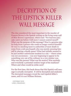 Decryption of the Lipstick Killer Wall Code