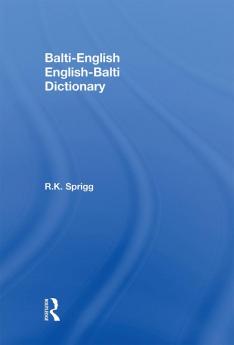 Balti-English English-Balti Dictionary