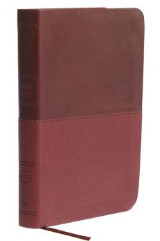 NKJV, Value Thinline Bible, Compact, Leathersoft, Burgundy,