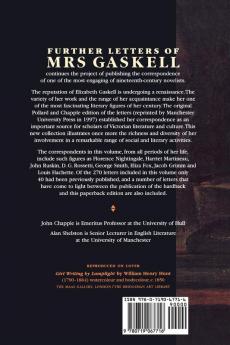 Further letters of Mrs Gaskell