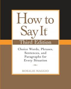 How to Say It, Third Edition