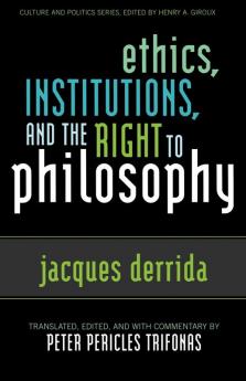 Ethics Institutions and the Right to Philosophy