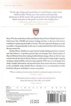 Healthy Women Healthy Lives: A Guide to Preventing Disease from the Landmark Nurses' Health Study (Harvard Medical School Book)