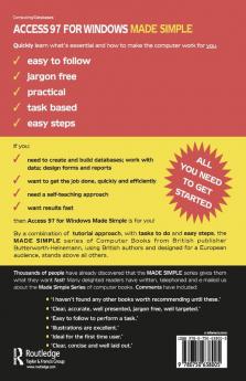 Access 97 for Windows Made Simple